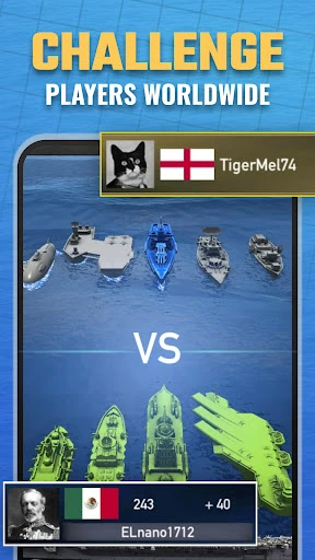 Gameplay screenshot 2 from Fleet Battle - Sea Battle - Board game