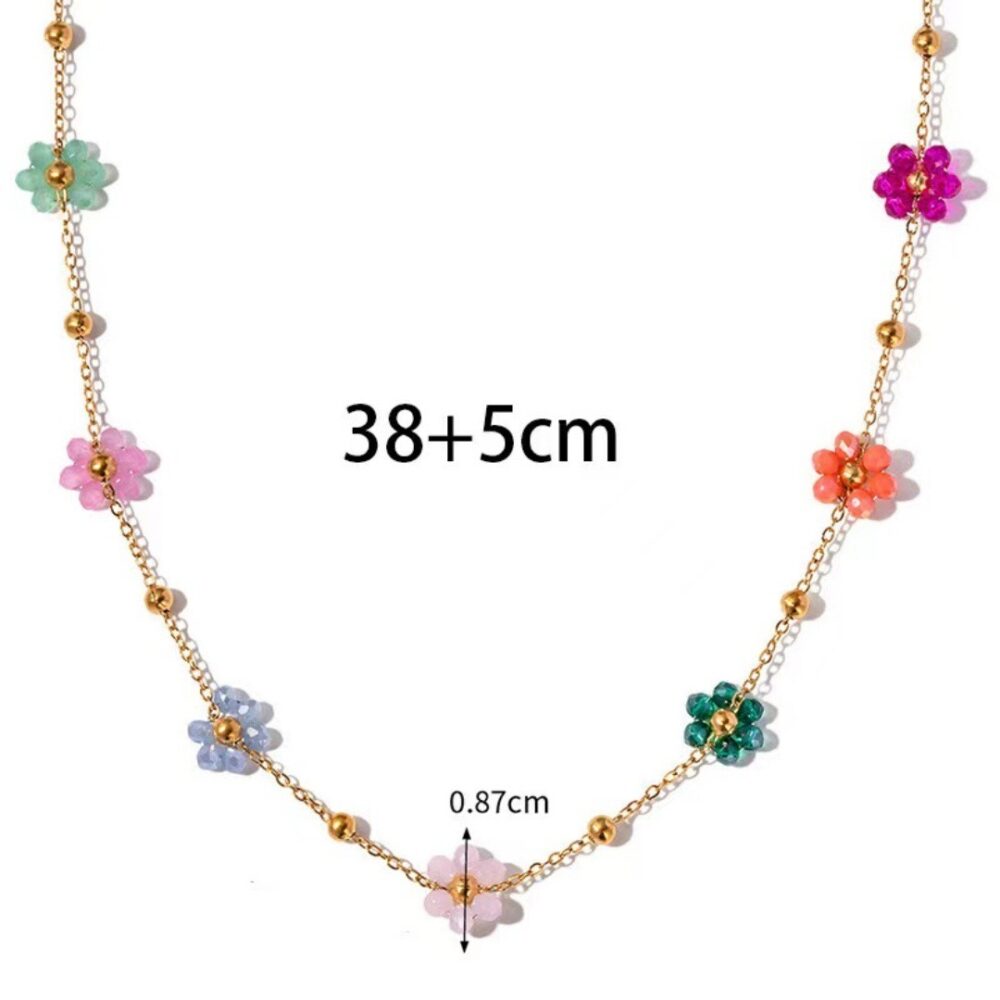 Rainbow Flower Bracelet